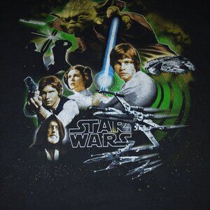 Star Wars Black Graphic T-Shirt, 3XL
